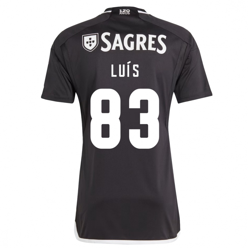 Kids Football Rafael Luís #83 Black Away Jersey 2023/24 T-Shirt Canada