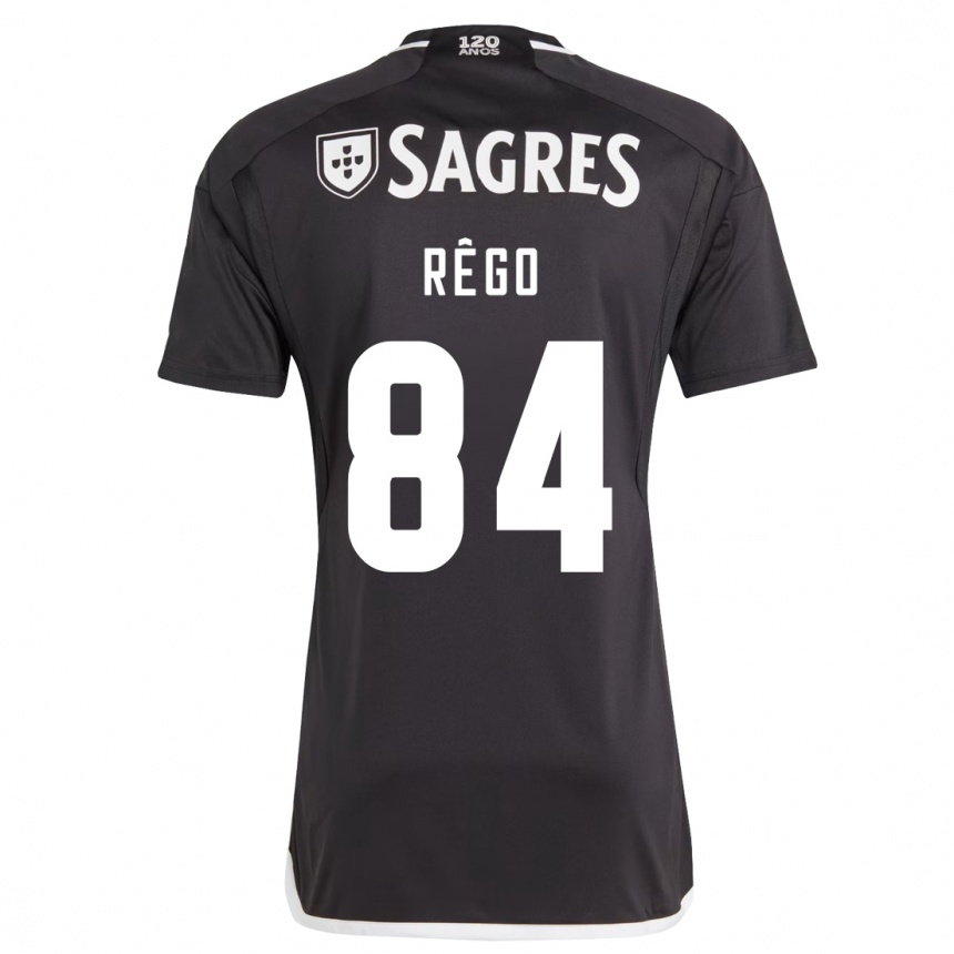 Enfant Football Maillot João Rêgo #84 Noir Tenues Extérieur 2023/24 Canada