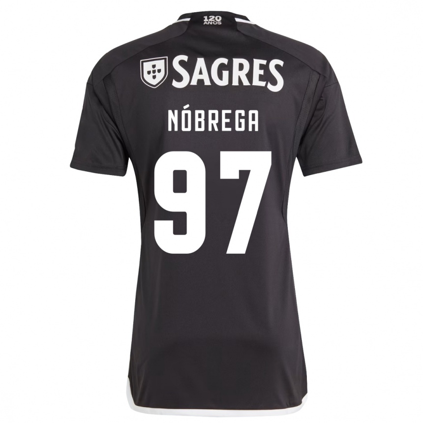 Kids Football Ricardo Nóbrega #97 Black Away Jersey 2023/24 T-Shirt Canada