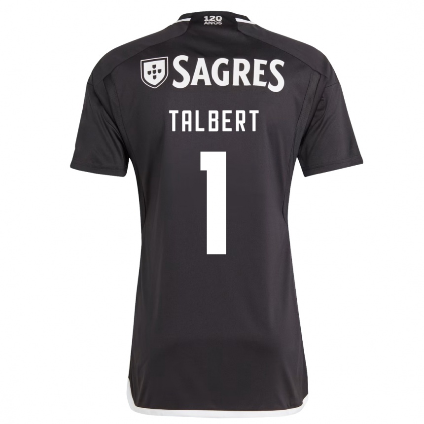 Enfant Football Maillot Katelin Talbert #1 Noir Tenues Extérieur 2023/24 Canada