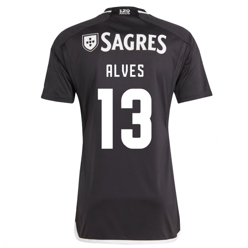 Enfant Football Maillot Lucia Alves #13 Noir Tenues Extérieur 2023/24 Canada