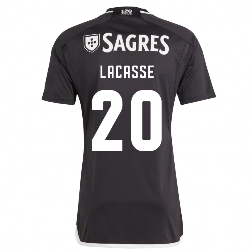 Kids Football Cloe Lacasse #20 Black Away Jersey 2023/24 T-Shirt Canada