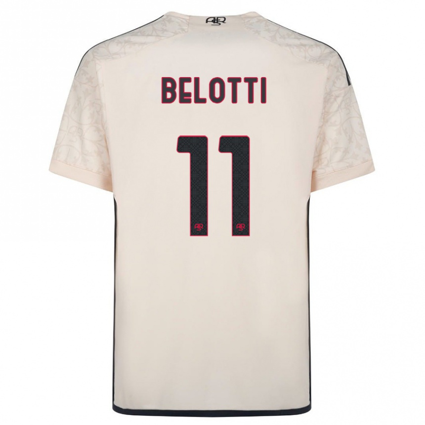 Kids Football Andrea Belotti #11 Off-White Away Jersey 2023/24 T-Shirt Canada