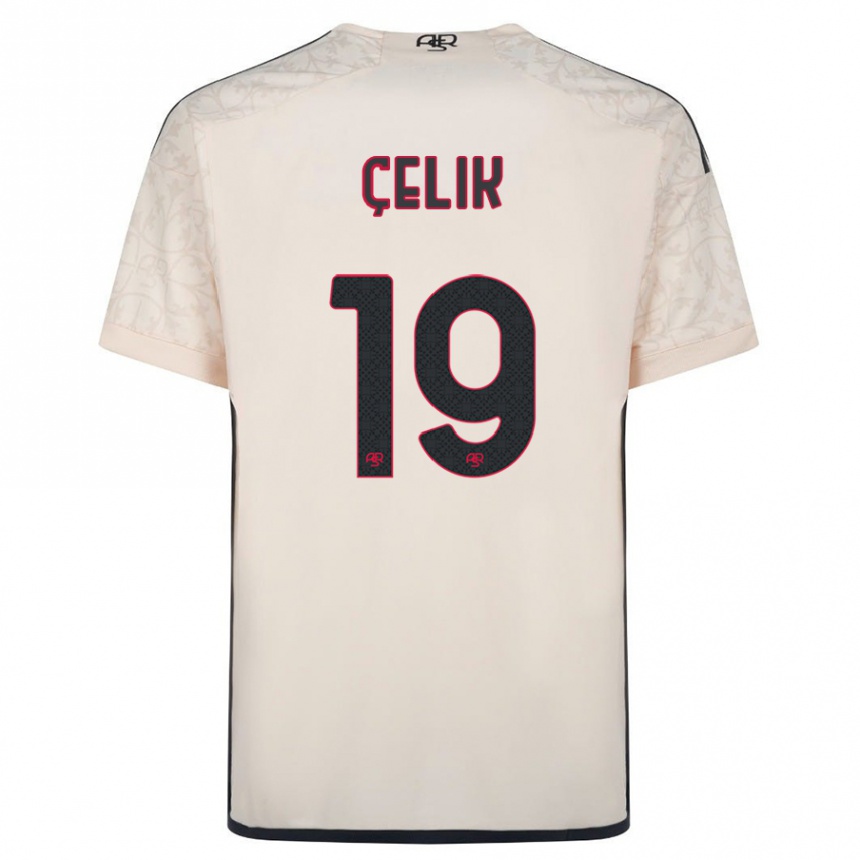 Kids Football Zeki Celik #19 Off-White Away Jersey 2023/24 T-Shirt Canada