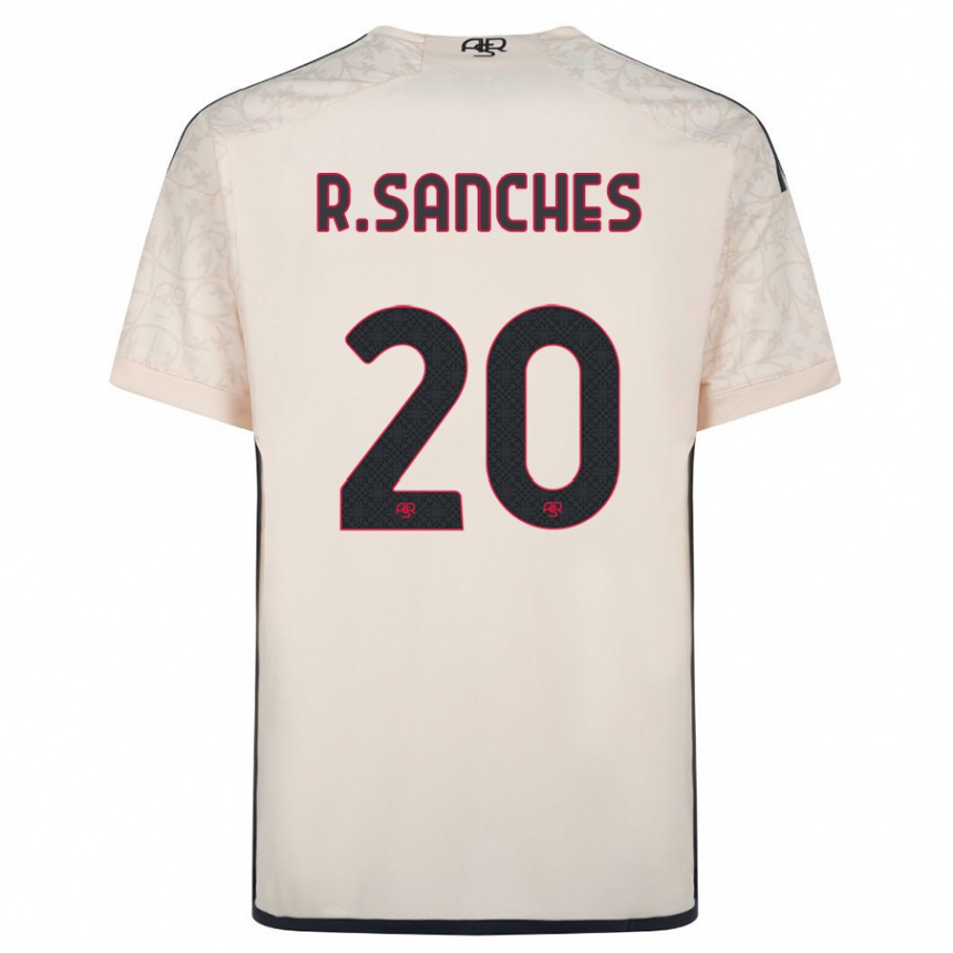 Kids Football Renato Sanches #20 Off-White Away Jersey 2023/24 T-Shirt Canada