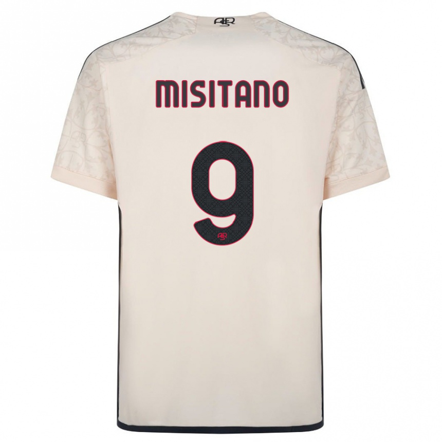 Kids Football Giulio Misitano #9 Off-White Away Jersey 2023/24 T-Shirt Canada