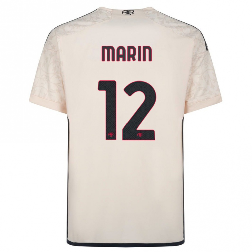 Kids Football Renato Marin #12 Off-White Away Jersey 2023/24 T-Shirt Canada