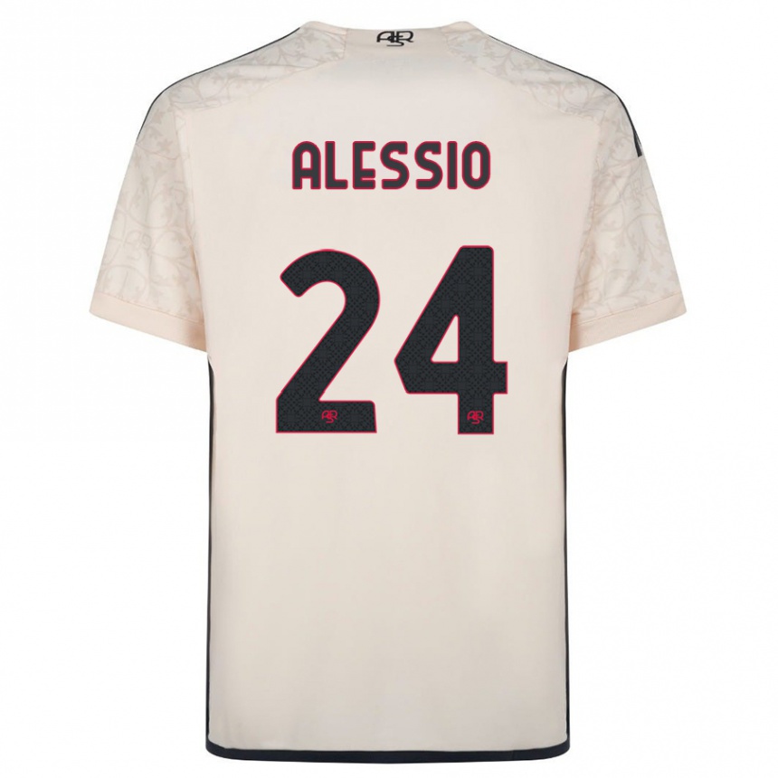 Kids Football Filippo Alessio #24 Off-White Away Jersey 2023/24 T-Shirt Canada