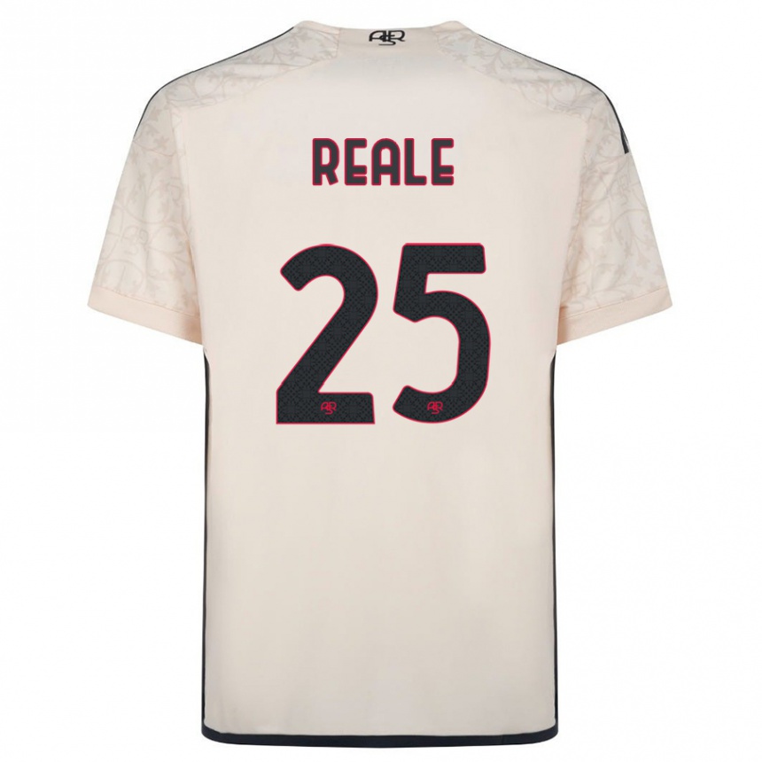 Enfant Football Maillot Filippo Reale #25 Blanc Cassé Tenues Extérieur 2023/24 Canada