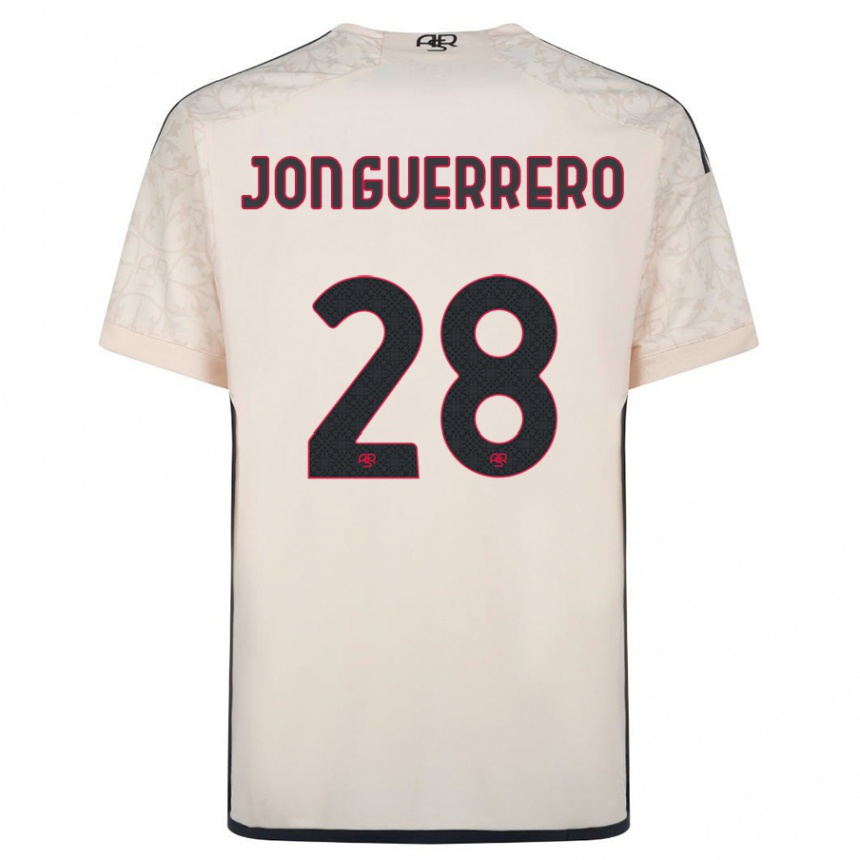 Enfant Football Maillot Julen Jon Guerrero #28 Blanc Cassé Tenues Extérieur 2023/24 Canada