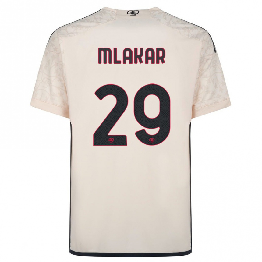 Kids Football Luka Mlakar #29 Off-White Away Jersey 2023/24 T-Shirt Canada