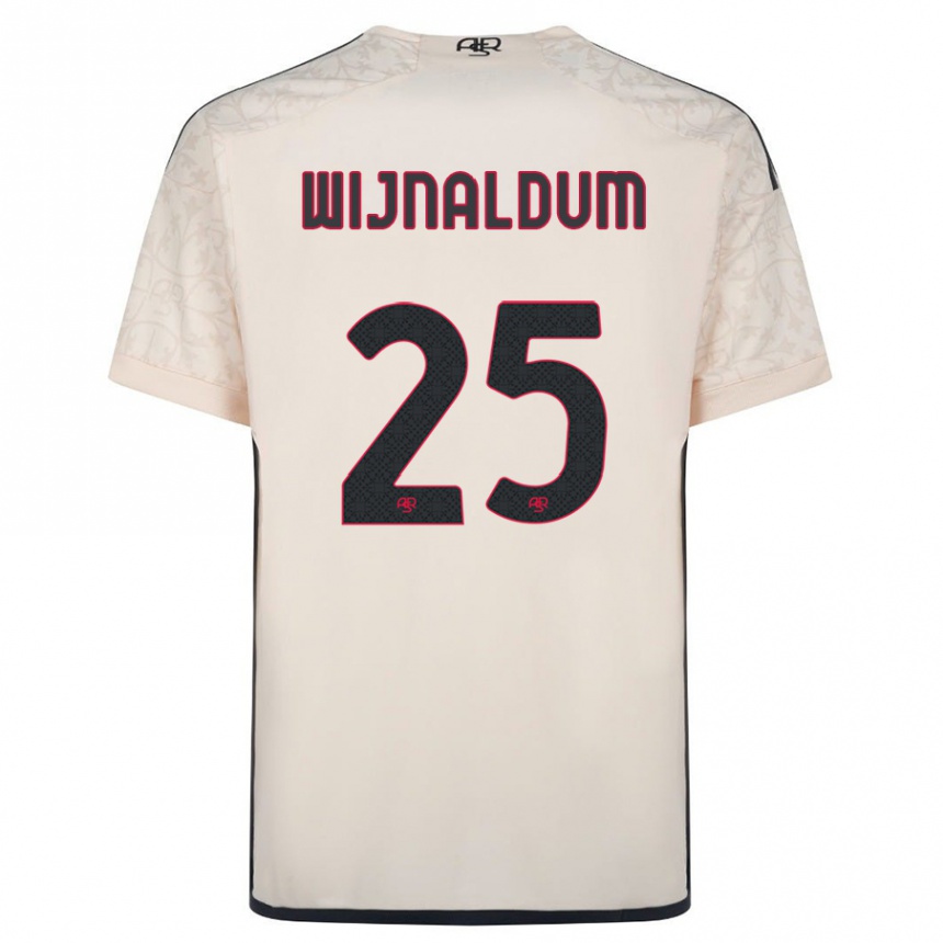 Kids Football Georginio Wijnaldum #25 Off-White Away Jersey 2023/24 T-Shirt Canada