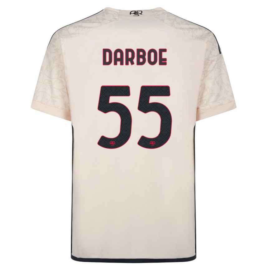 Kids Football Ebrima Darboe #55 Off-White Away Jersey 2023/24 T-Shirt Canada