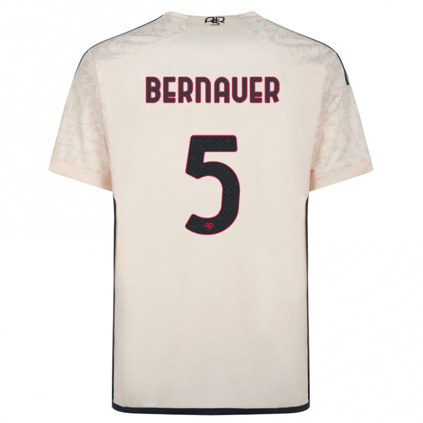 Kids Football Vanessa Bernauer #5 Off-White Away Jersey 2023/24 T-Shirt Canada