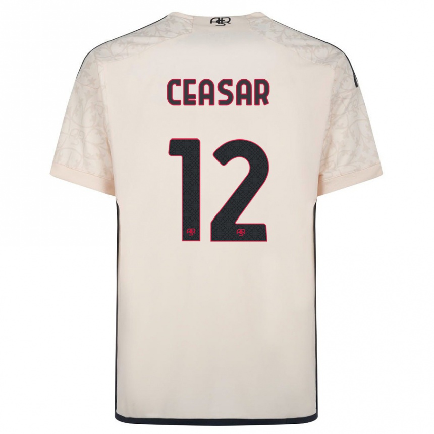 Kids Football Camelia Ceasar #12 Off-White Away Jersey 2023/24 T-Shirt Canada