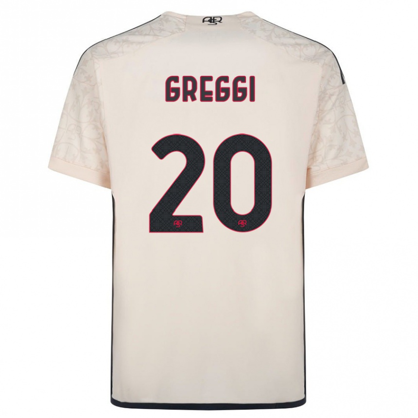 Kids Football Giada Greggi #20 Off-White Away Jersey 2023/24 T-Shirt Canada