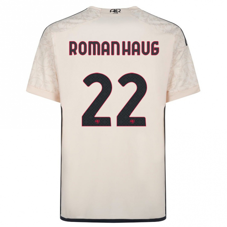 Kids Football Sophie Roman Haug #22 Off-White Away Jersey 2023/24 T-Shirt Canada