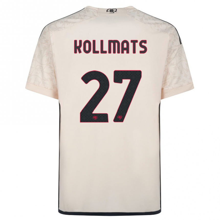 Kids Football Beata Kollmats #27 Off-White Away Jersey 2023/24 T-Shirt Canada