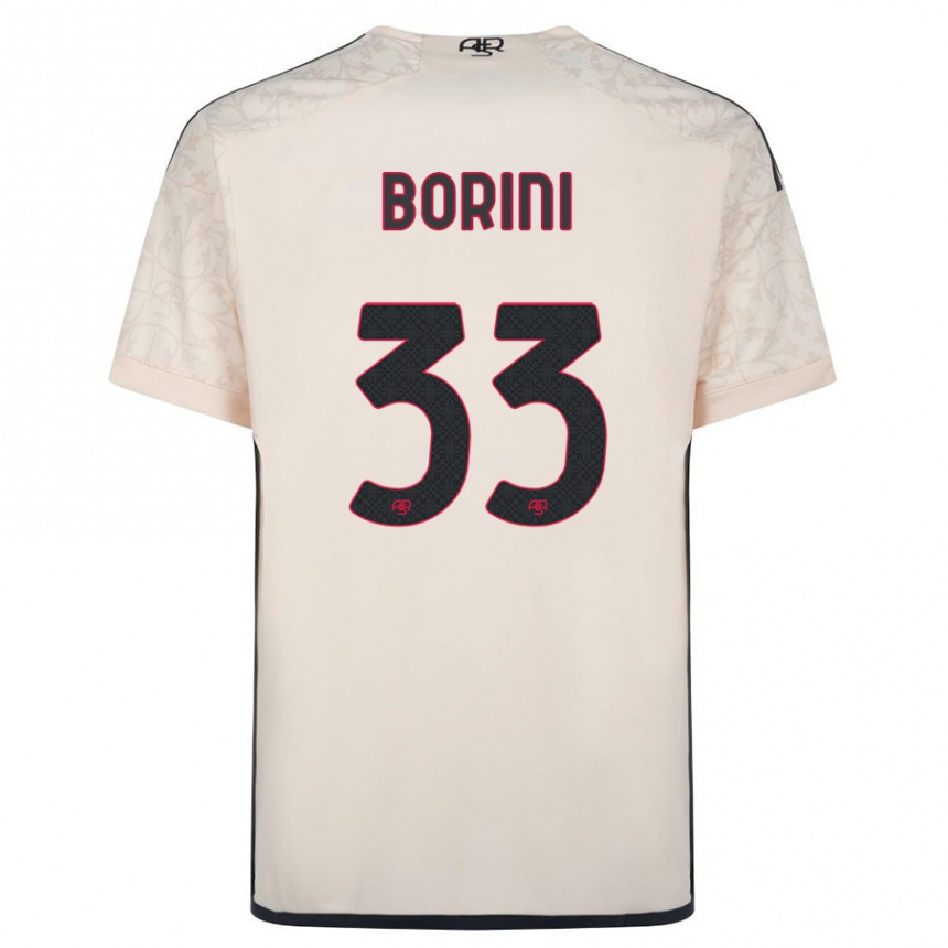 Kids Football Joyce Borini #33 Off-White Away Jersey 2023/24 T-Shirt Canada