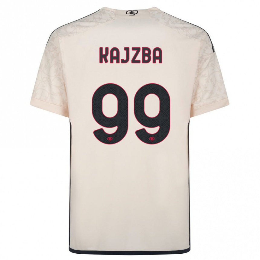 Enfant Football Maillot Nina Kajzba #99 Blanc Cassé Tenues Extérieur 2023/24 Canada