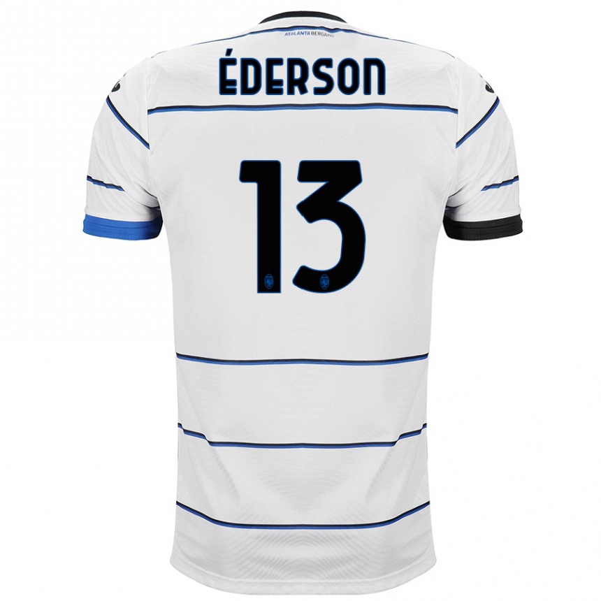 Kids Football Éderson #13 White Away Jersey 2023/24 T-Shirt Canada