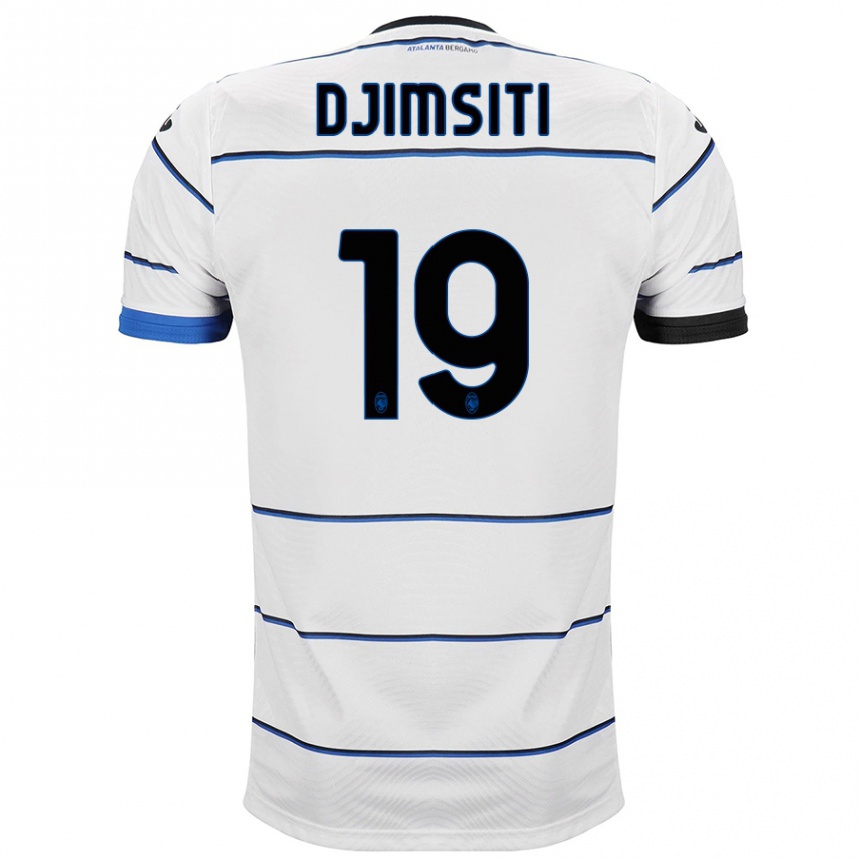 Kids Football Berat Djimsiti #19 White Away Jersey 2023/24 T-Shirt Canada