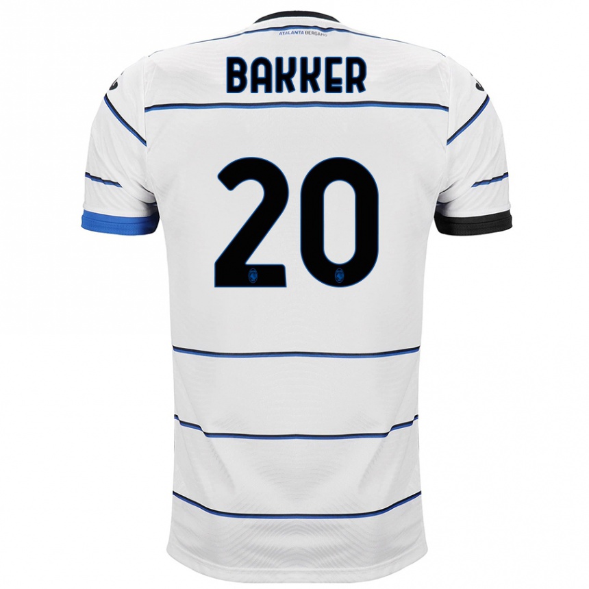 Enfant Football Maillot Mitchel Bakker #20 Blanc Tenues Extérieur 2023/24 Canada