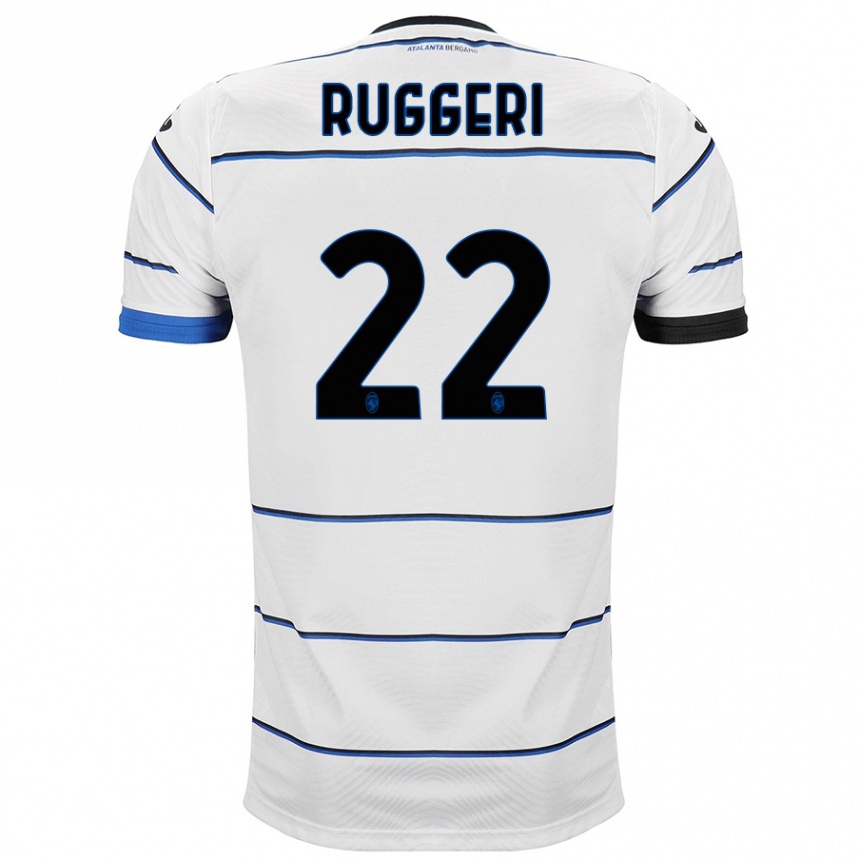 Kids Football Matteo Ruggeri #22 White Away Jersey 2023/24 T-Shirt Canada