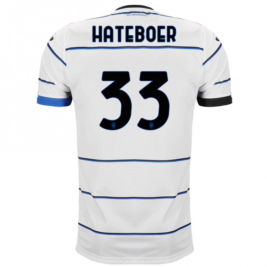 Kids Football Hans Hateboer #33 White Away Jersey 2023/24 T-Shirt Canada