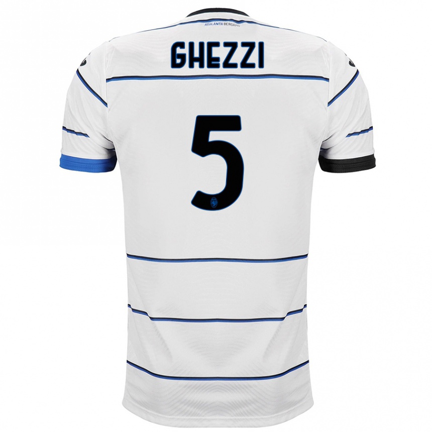 Enfant Football Maillot Samuele Ghezzi #5 Blanc Tenues Extérieur 2023/24 Canada