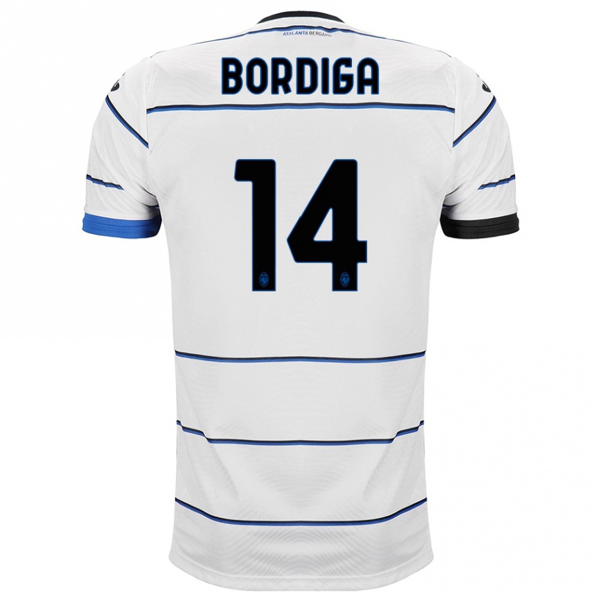 Kids Football Michele Bordiga #14 White Away Jersey 2023/24 T-Shirt Canada