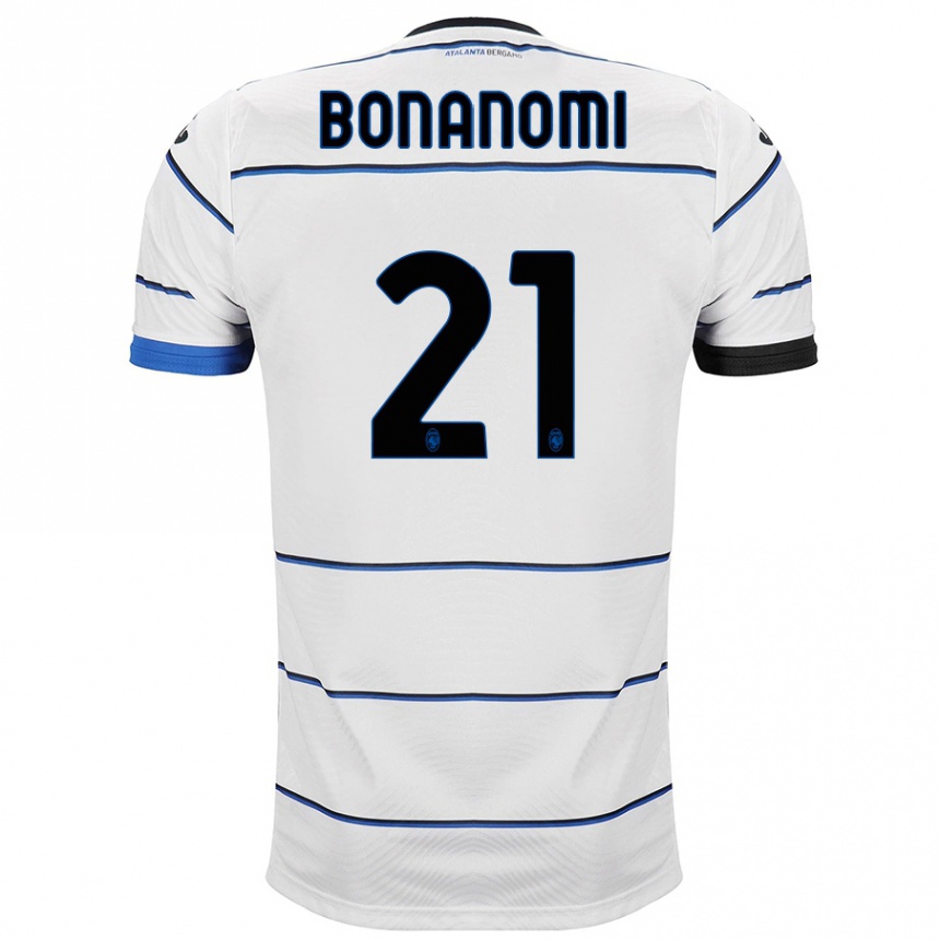 Kids Football Andrea Bonanomi #21 White Away Jersey 2023/24 T-Shirt Canada