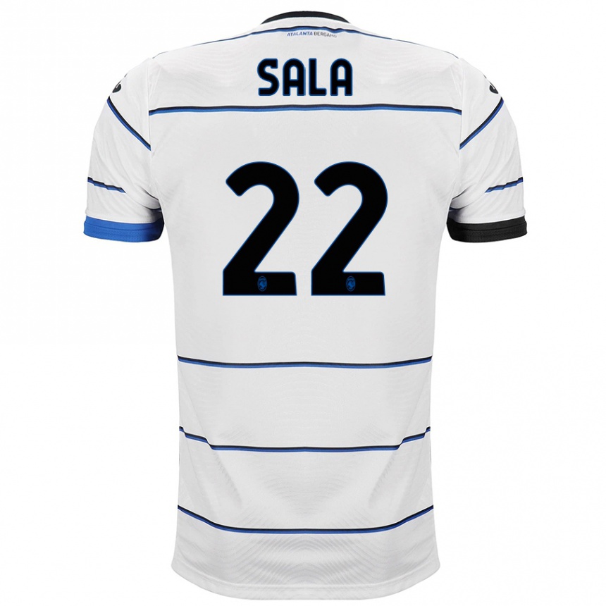 Enfant Football Maillot Lorenzo Sala #22 Blanc Tenues Extérieur 2023/24 Canada