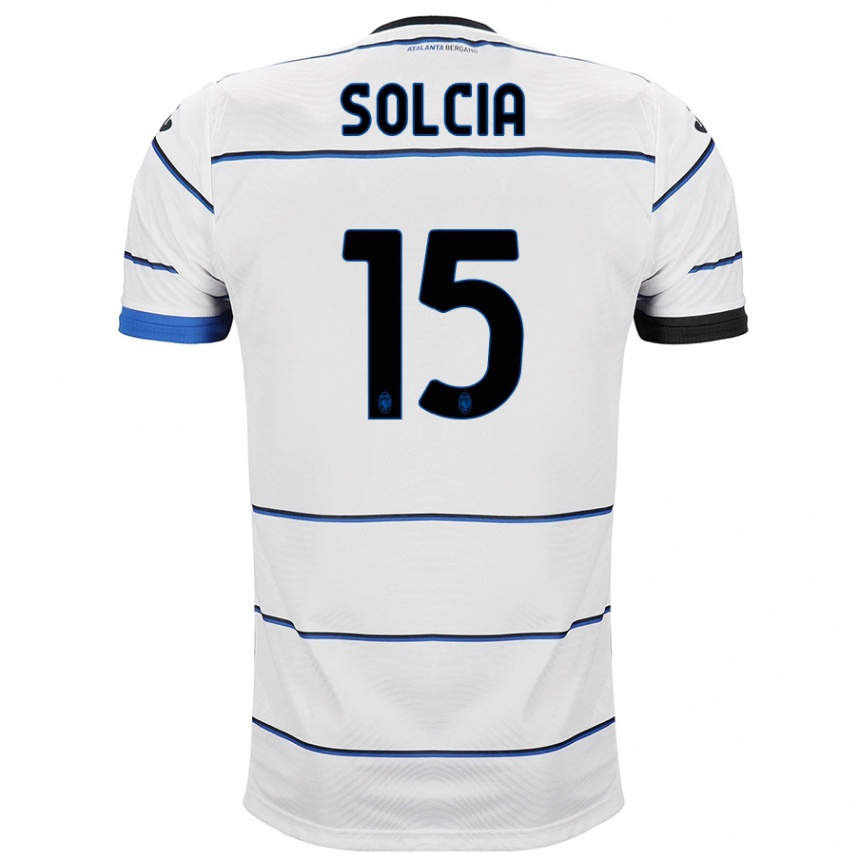 Enfant Football Maillot Daniele Solcia #15 Blanc Tenues Extérieur 2023/24 Canada