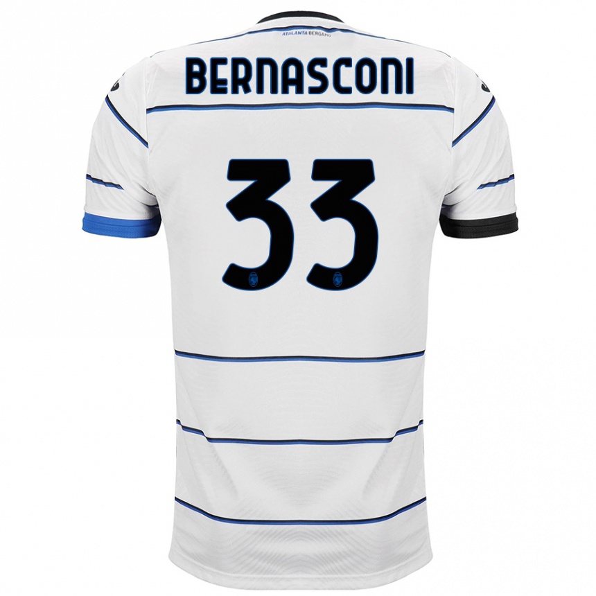 Kids Football Lorenzo Bernasconi #33 White Away Jersey 2023/24 T-Shirt Canada