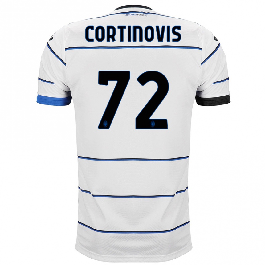 Kids Football Alessandro Cortinovis #72 White Away Jersey 2023/24 T-Shirt Canada