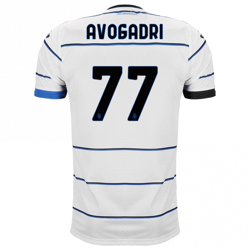 Enfant Football Maillot Lorenzo Avogadri #77 Blanc Tenues Extérieur 2023/24 Canada