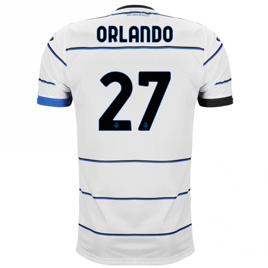 Kids Football Daniele Orlando #27 White Away Jersey 2023/24 T-Shirt Canada