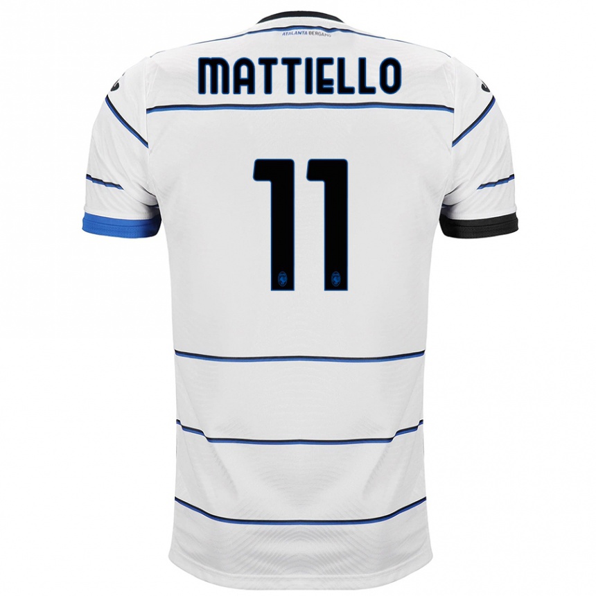 Enfant Football Maillot Federico Mattiello #11 Blanc Tenues Extérieur 2023/24 Canada