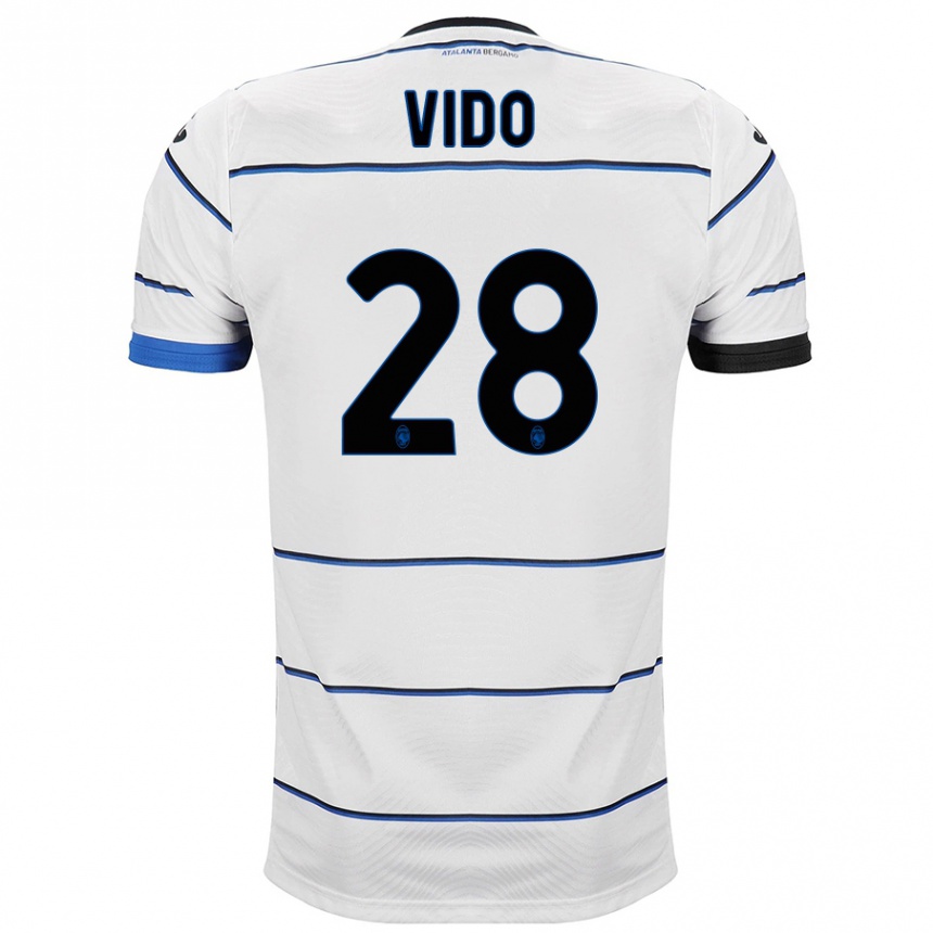 Enfant Football Maillot Luca Vido #28 Blanc Tenues Extérieur 2023/24 Canada