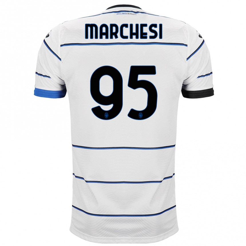 Kids Football Silvia Marchesi #95 White Away Jersey 2023/24 T-Shirt Canada