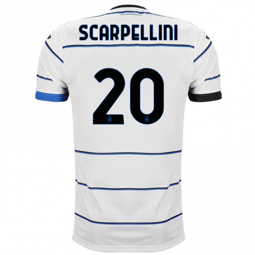 Enfant Football Maillot Andrea Scarpellini #20 Blanc Tenues Extérieur 2023/24 Canada