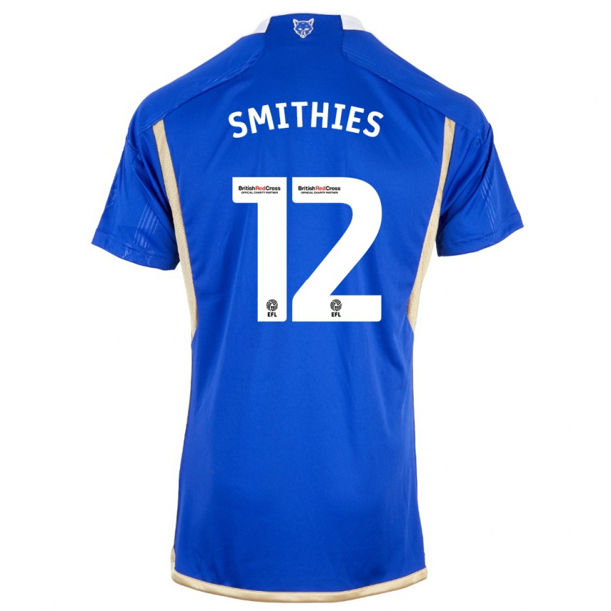 Homme Football Maillot Alex Smithies #12 Bleu Royal Tenues Domicile 2023/24 Canada