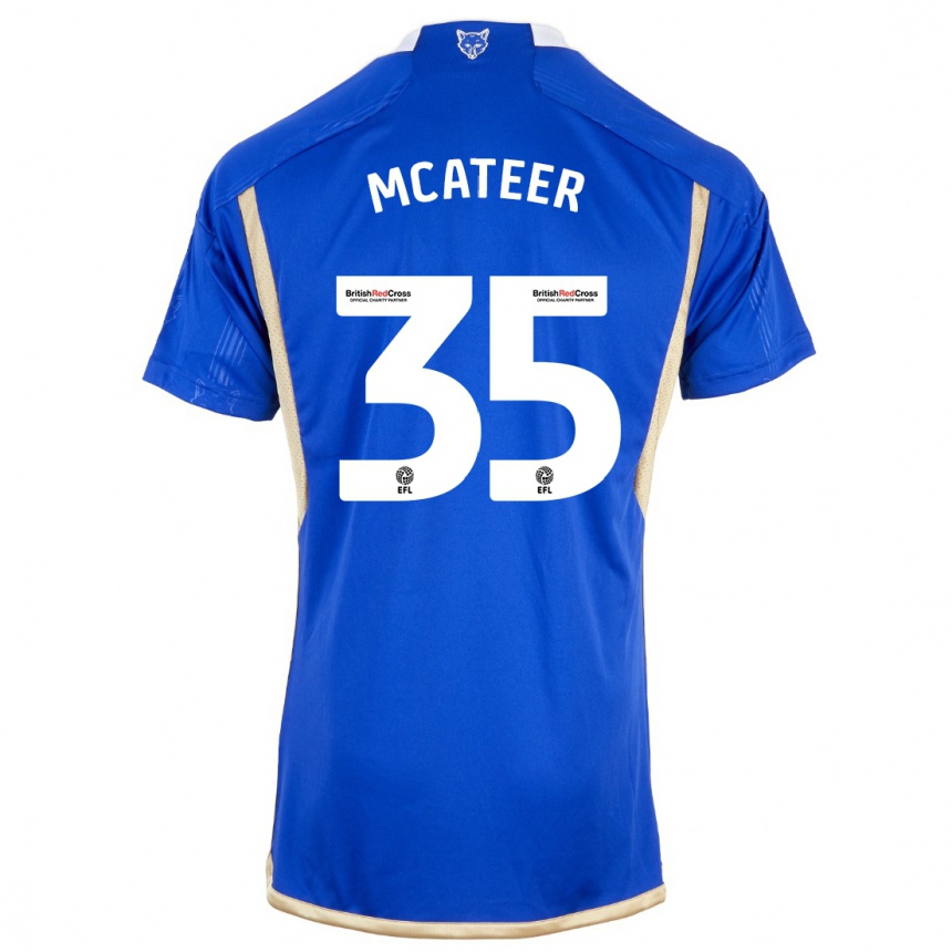 Homme Football Maillot Kasey Mcateer #35 Bleu Royal Tenues Domicile 2023/24 Canada