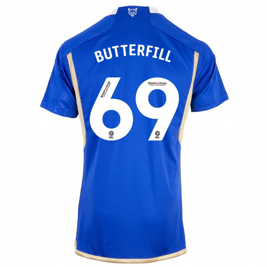 Men  Jack Butterfill #69 Royal Blue Home Jersey 2023/24 T-Shirt Canada