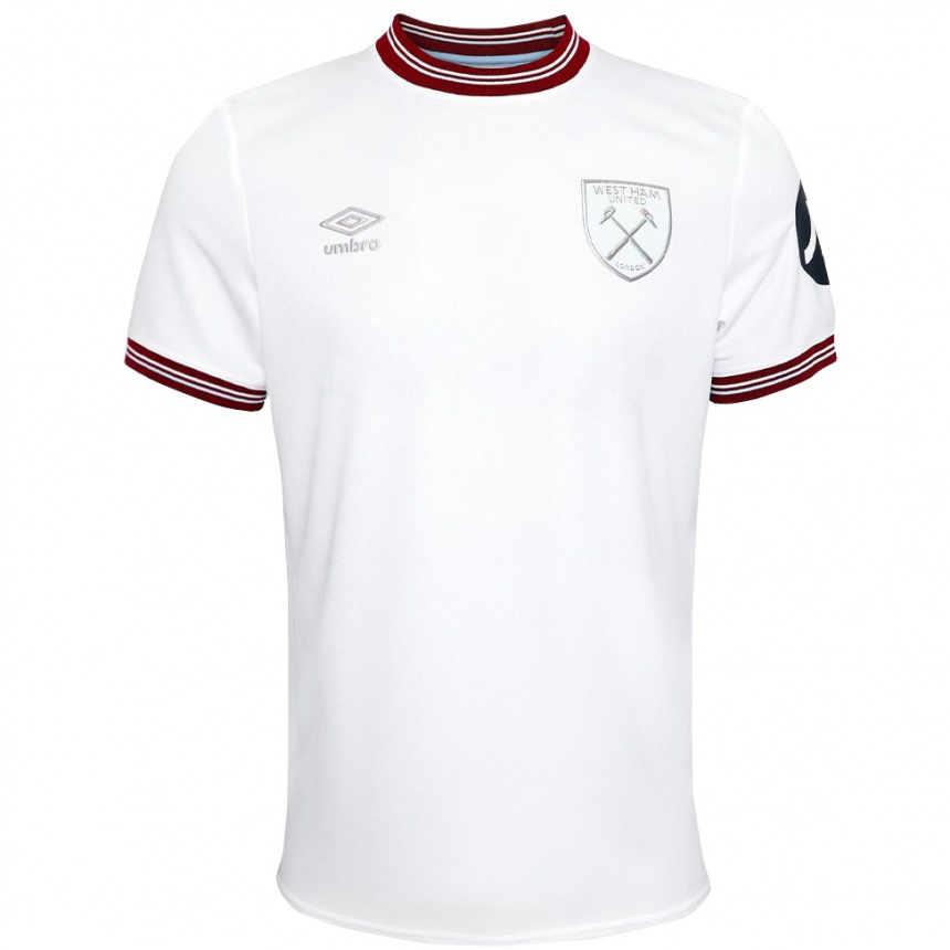 Homme Football Maillot Votre Nom #0 Blanc Tenues Extérieur 2023/24 Canada