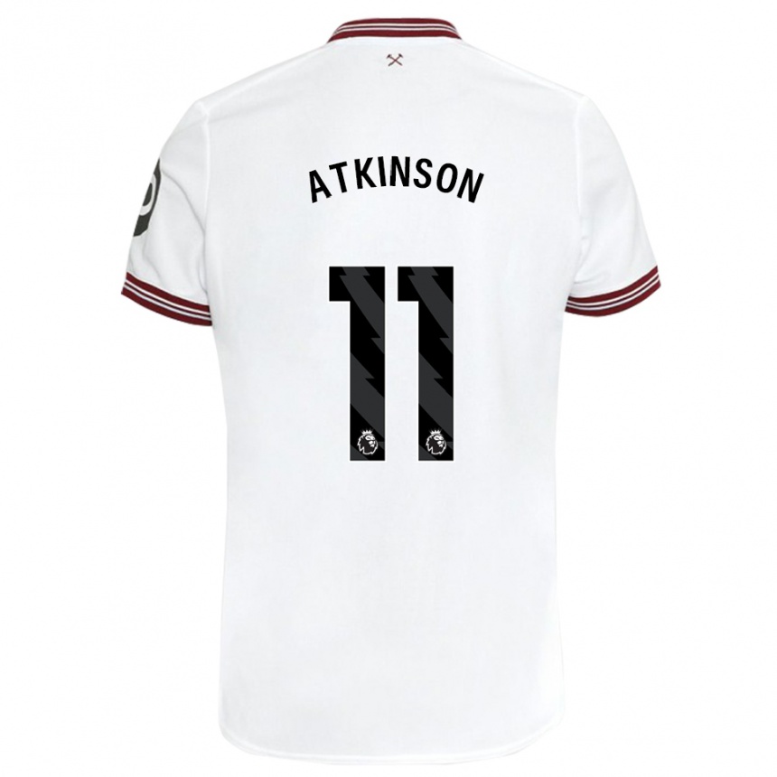 Men Football Izzy Atkinson #11 White Away Jersey 2023/24 T-Shirt Canada