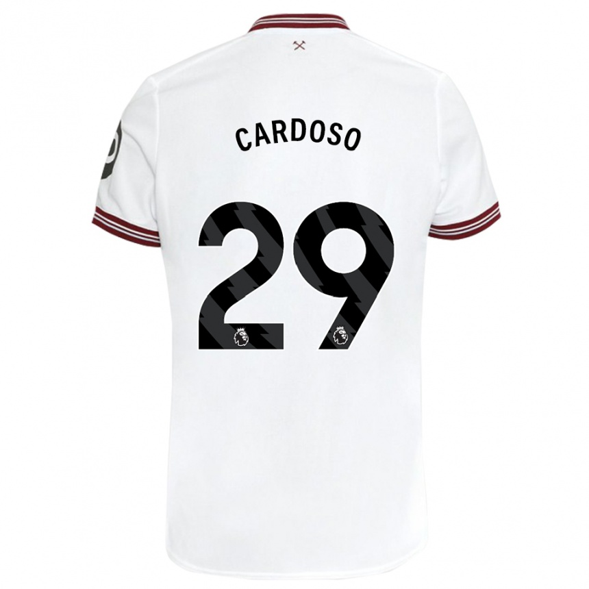 Men Football Goncalo Cardoso #29 White Away Jersey 2023/24 T-Shirt Canada