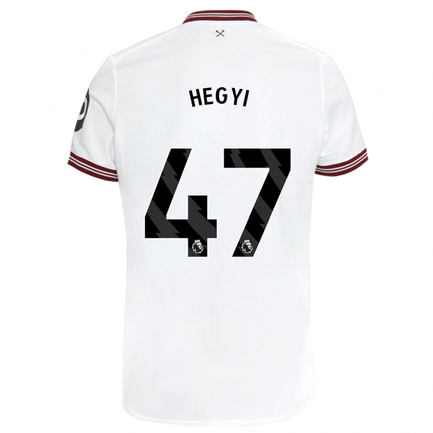 Men Football Krisztian Hegyi #47 White Away Jersey 2023/24 T-Shirt Canada