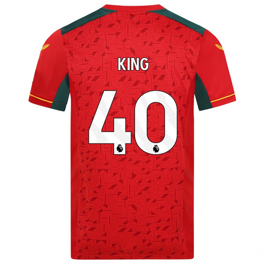 Men Football Tom King #40 Red Away Jersey 2023/24 T-Shirt Canada